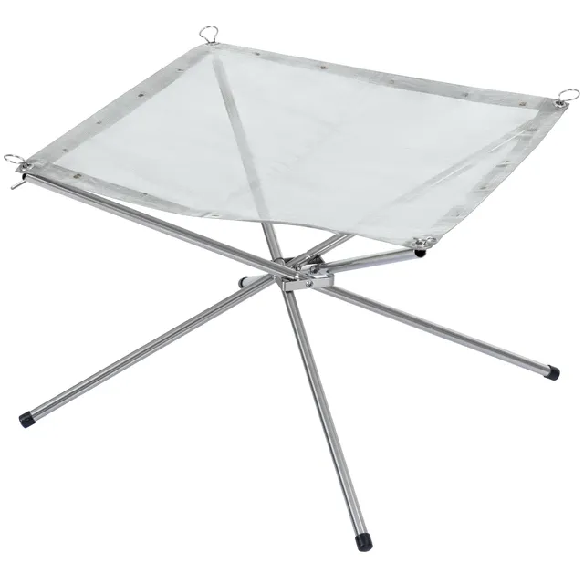 kingcamp-portable-fire-pit-for-camping-foldable-stainless-steel-mesh-fire-pit-wi image 1