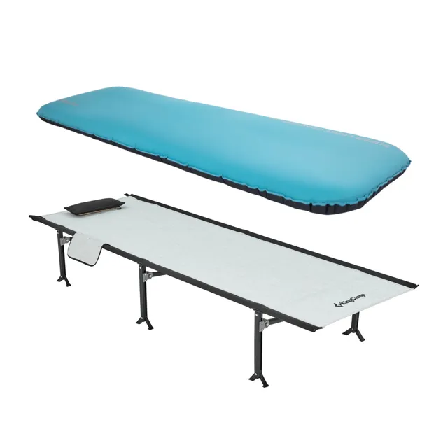 kingcamp-sequoia-camping-cot-super-light-comfort-10-sleeping-pad-bundle image 1