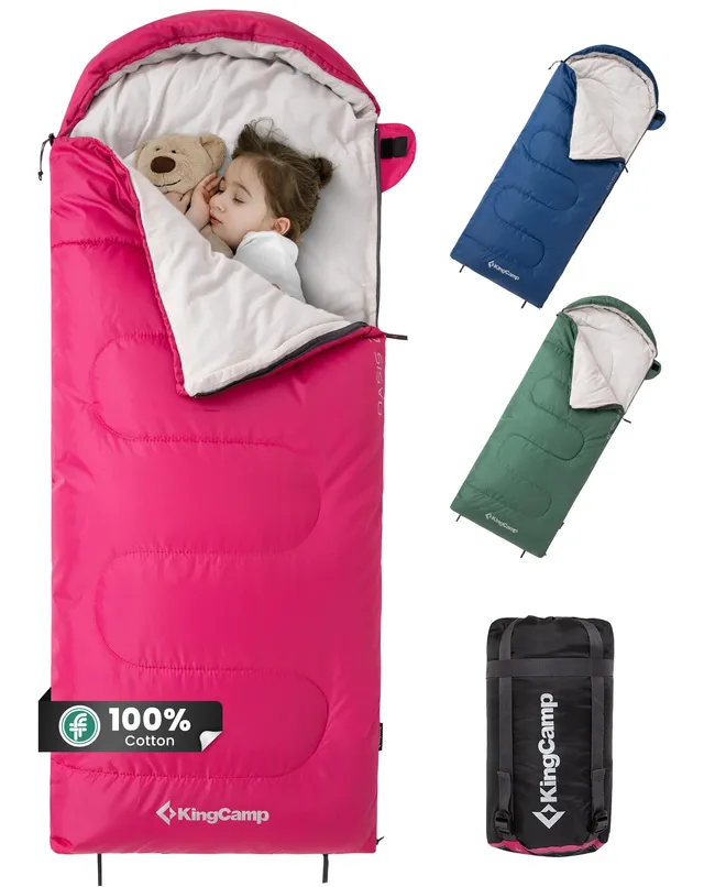 kingcamp-oasis-250s-kids-flannel-sleeping-bag image 1