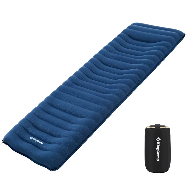 kingcamp-5-5-inch-thick-air-sleeping-pad-with-pillow-insulated-camping-mat image 1