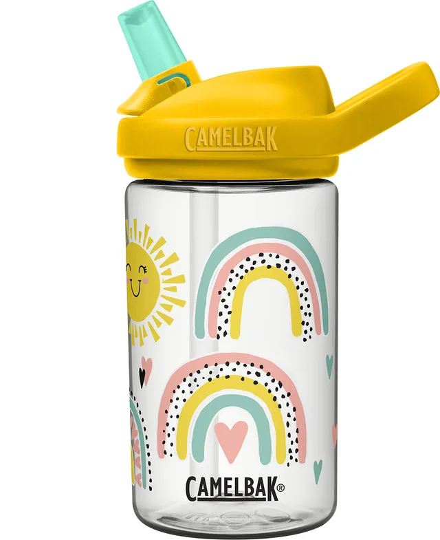 camelbak-eddy-kids-14oz-water-bottle-tritan-renew-straw-top-leak-proof-rainbows- image 1