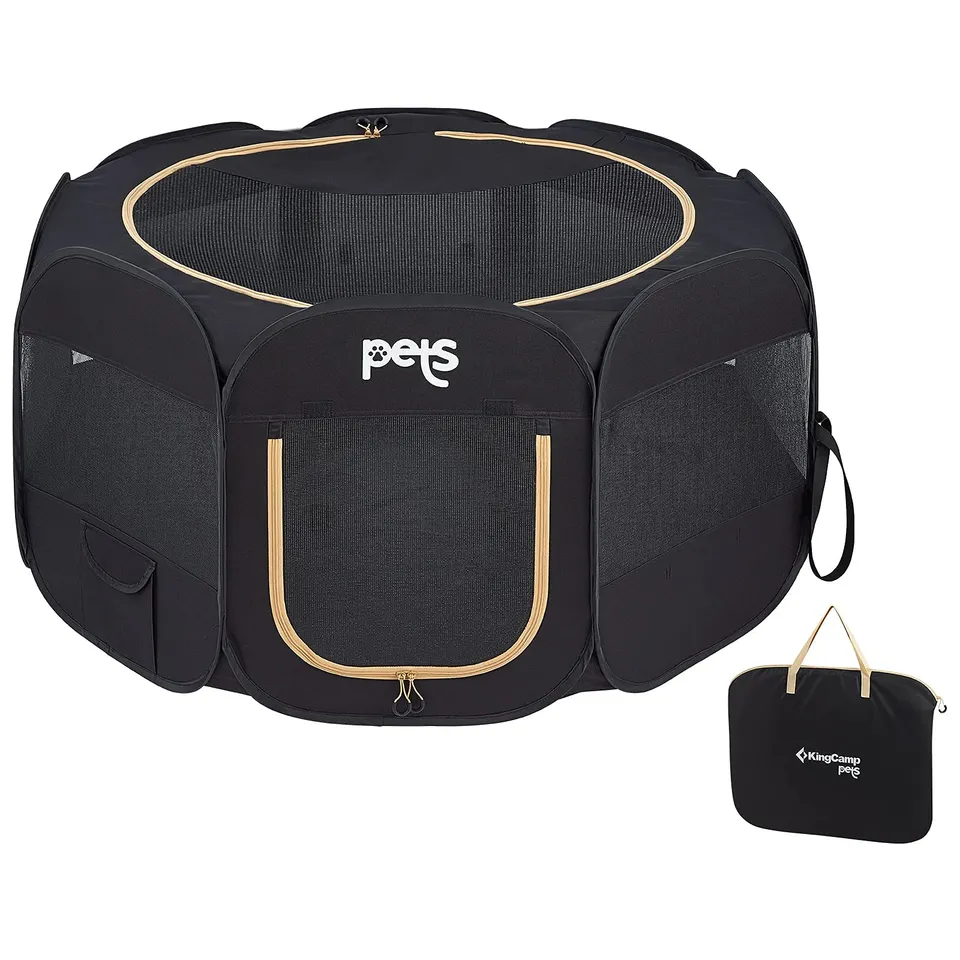 kingcamp-pets-portable-pet-playpen-folding-dog-kennel-tent image 1