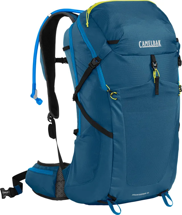 camelbak-fourteener-32-hiking-hydration-backpack-gibraltar-navy-summer-lime-100o image 1