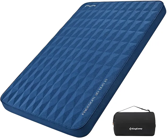 kingcamp-4-inch-thick-self-inflating-camping-pad-insulated-3d-sides-sleeping-mat image 1