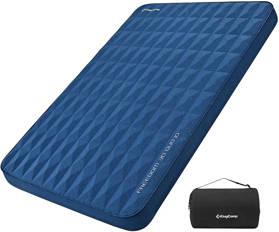 kingcamp-4-inch-thick-self-inflating-camping-pad-insulated-3d-sides-sleeping-mat image 1