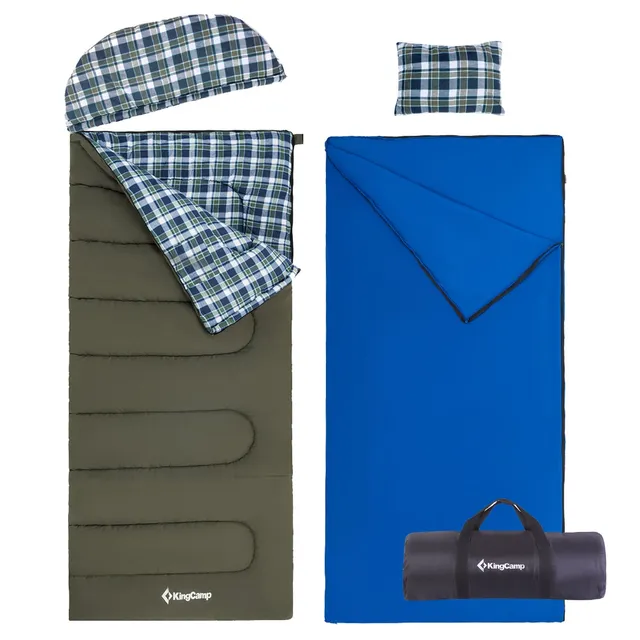 kingcamp-forest-400-hooded-rectangular-sleeping-bag image 1