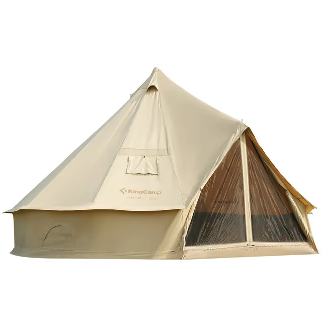 kingcamp-khan-c-400-500-4-season-bell-tent-poly-cotton-glamping-tent image 1