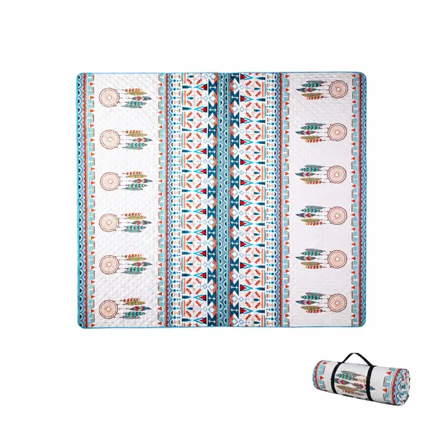 kingcamp-isiay-max-2-8-waterproof-camping-tent-mat-bohemian-pattern-280-x-280-cm image 1