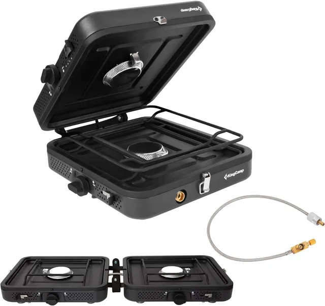 kingcamp-2-burner-propane-butane-camping-stove-portable-lightweight image 1
