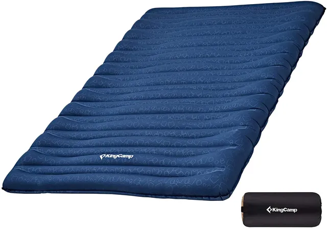 kingcamp-deluxe-anti-rollover-camping-mattress-single-double image 1