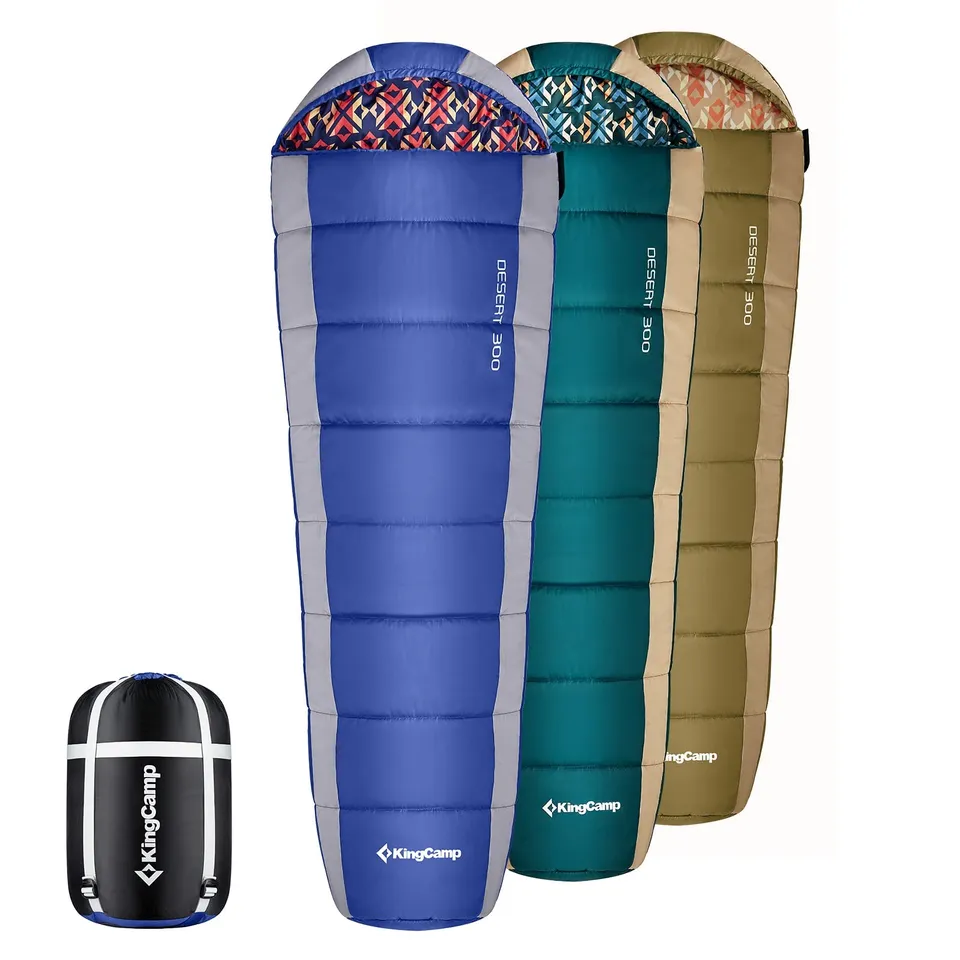 kingcamp-desert-300-mummy-3-season-sleeping-bag-synthetic-insulation image 1