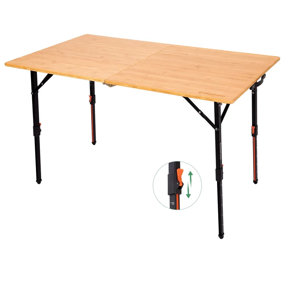 kingcamp-bamaura-12070-bamboo-folding-table-47x27-inch image 1