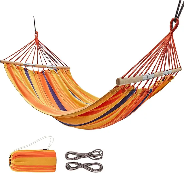 kingcamp-hammock-with-three-fold-wooden-sticks-double-camping-hammock image 1