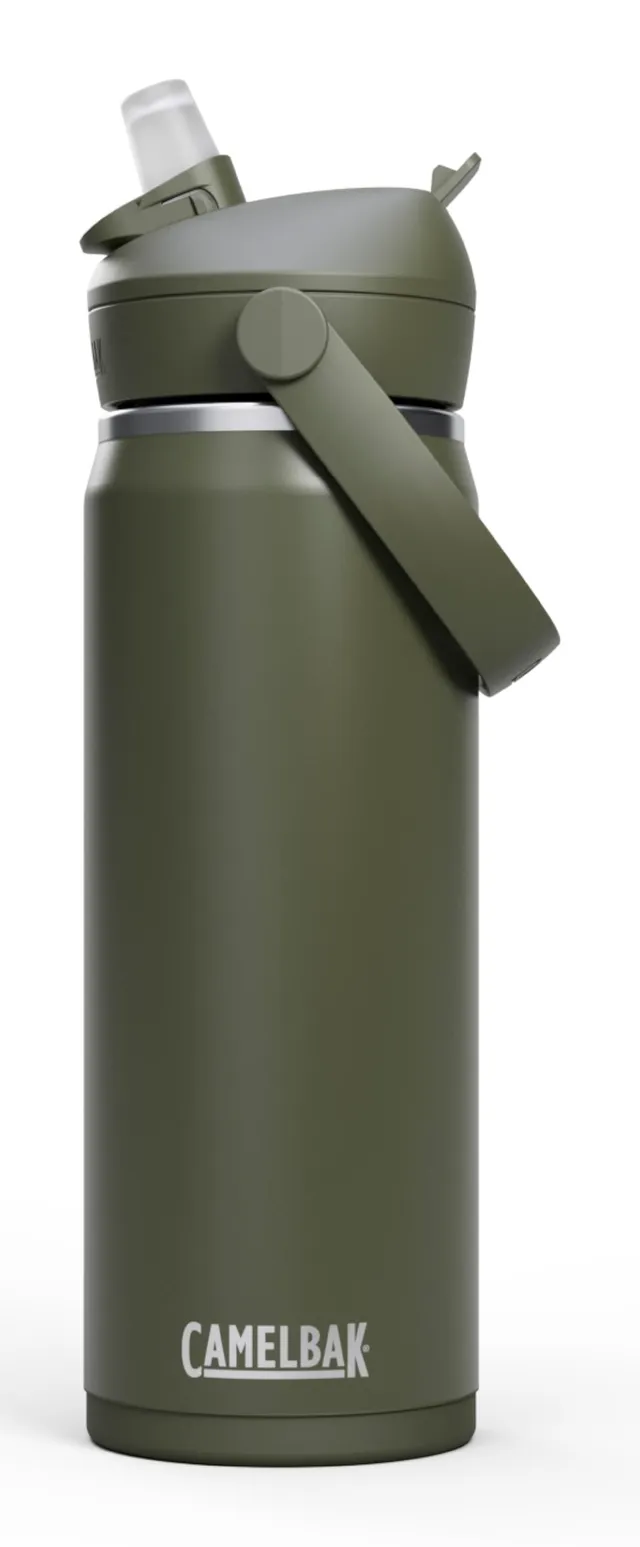 camelbak-thrive-flip-straw-insulated-stainless-steel-water-bottle-20oz-moss image 1