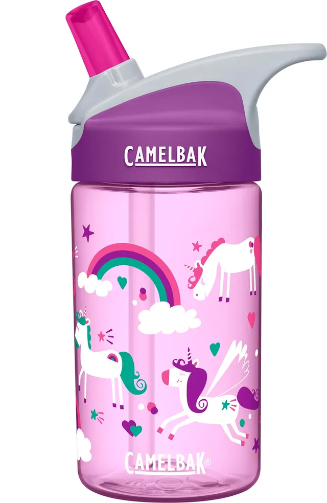 camelbak-eddy-kids-12oz-water-bottle-with-big-bite-valve-unicorns image 1