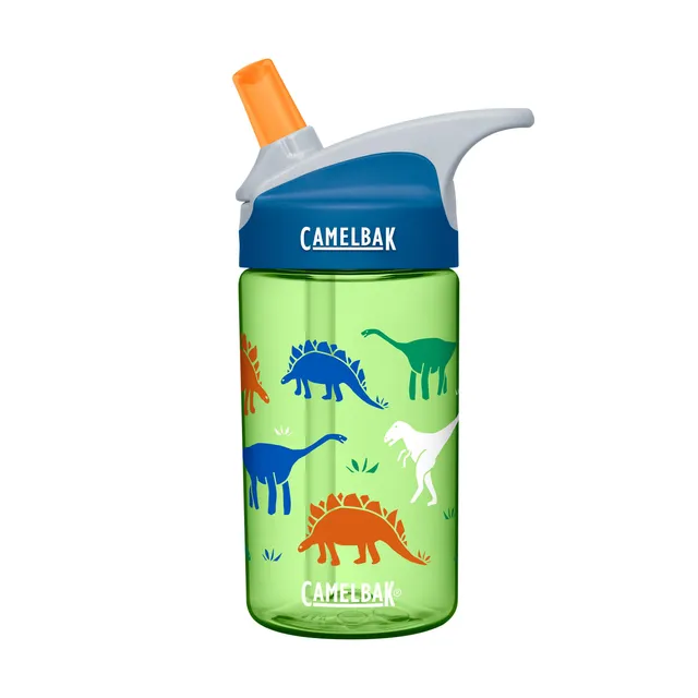 camelbak-eddy-kids-12oz-water-bottle-with-big-bite-valve-dinorama image 1