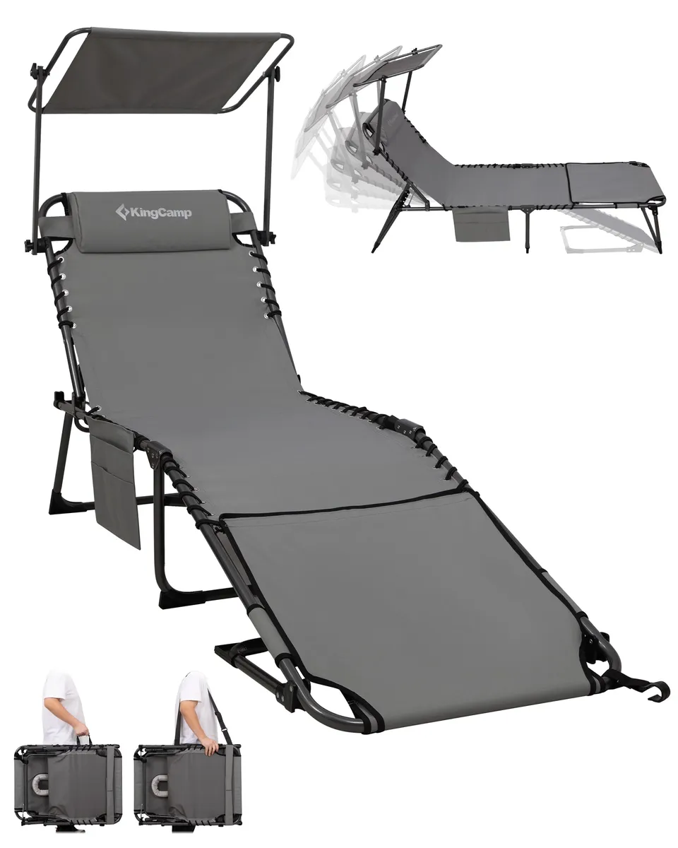 kingcamp-magnolia-b30-backpack-chaise-lounge-with-adjustable-canopy-and-face-hol image 1