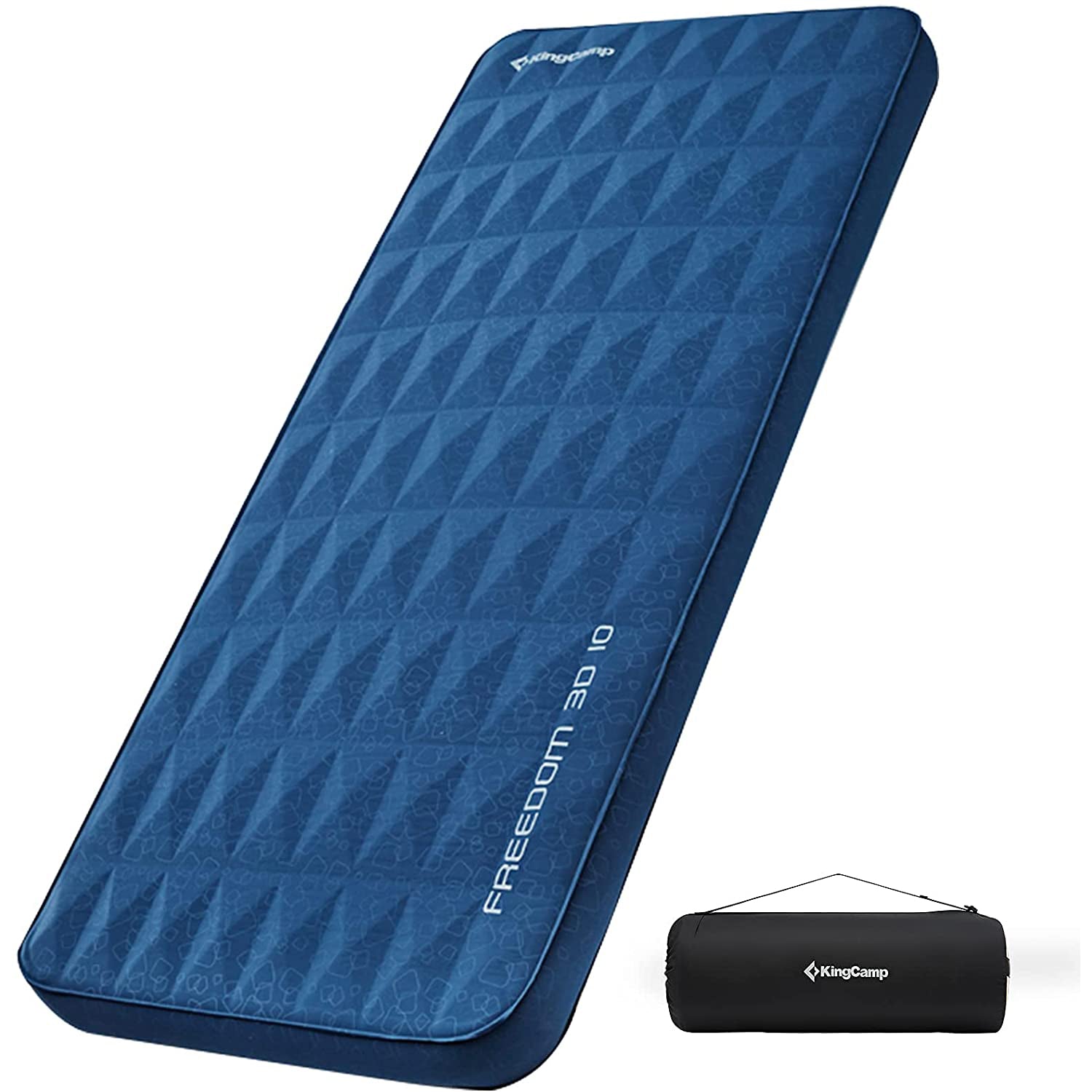 kingcamp-4-inch-thick-self-inflating-camping-pad-insulated-3d-sides-sleeping-mat image 2