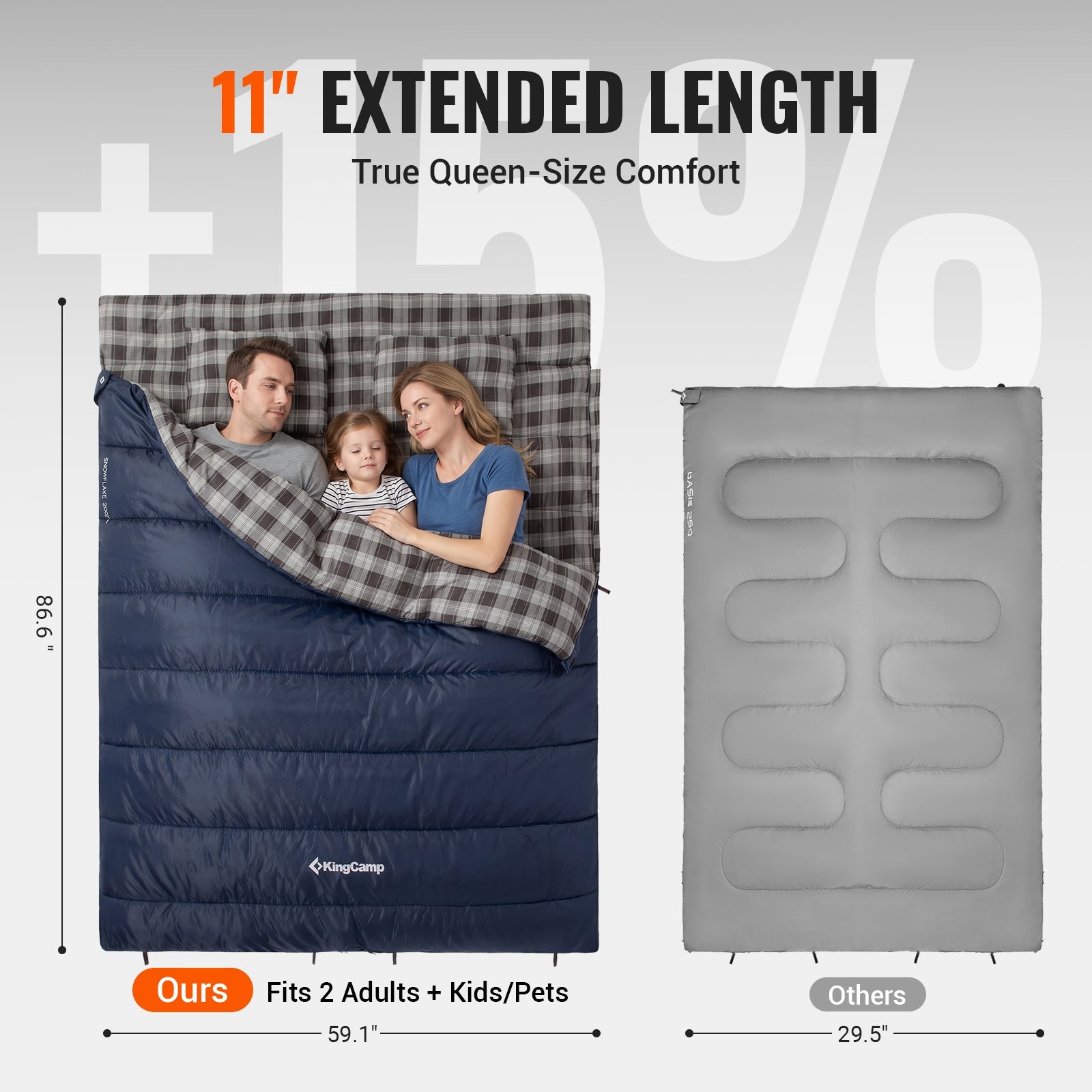 kingcamp-snowflake-300-flannel-double-sleeping-bag image 6