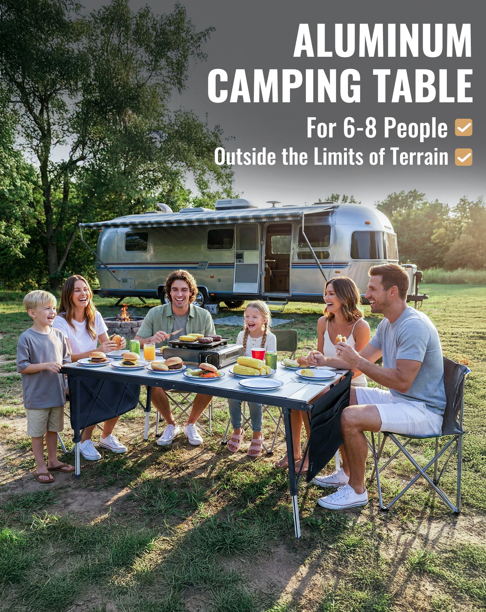 kingcamp-granite-adjustable-aluminum-camping-table-55x27-inches image 7
