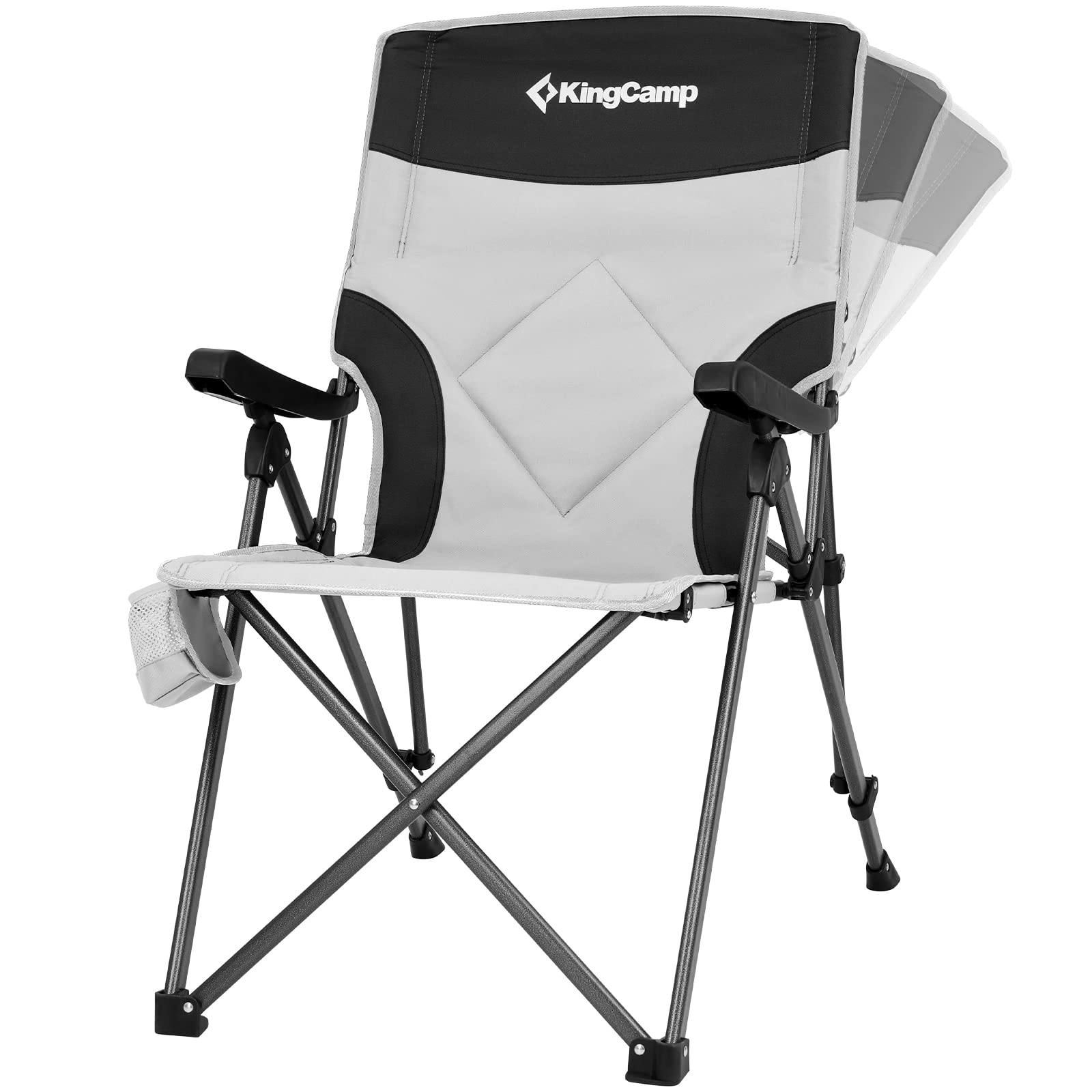 kingcamp-adjustable-heavy-duty-high-back-camping-chair-steel-frame image 1