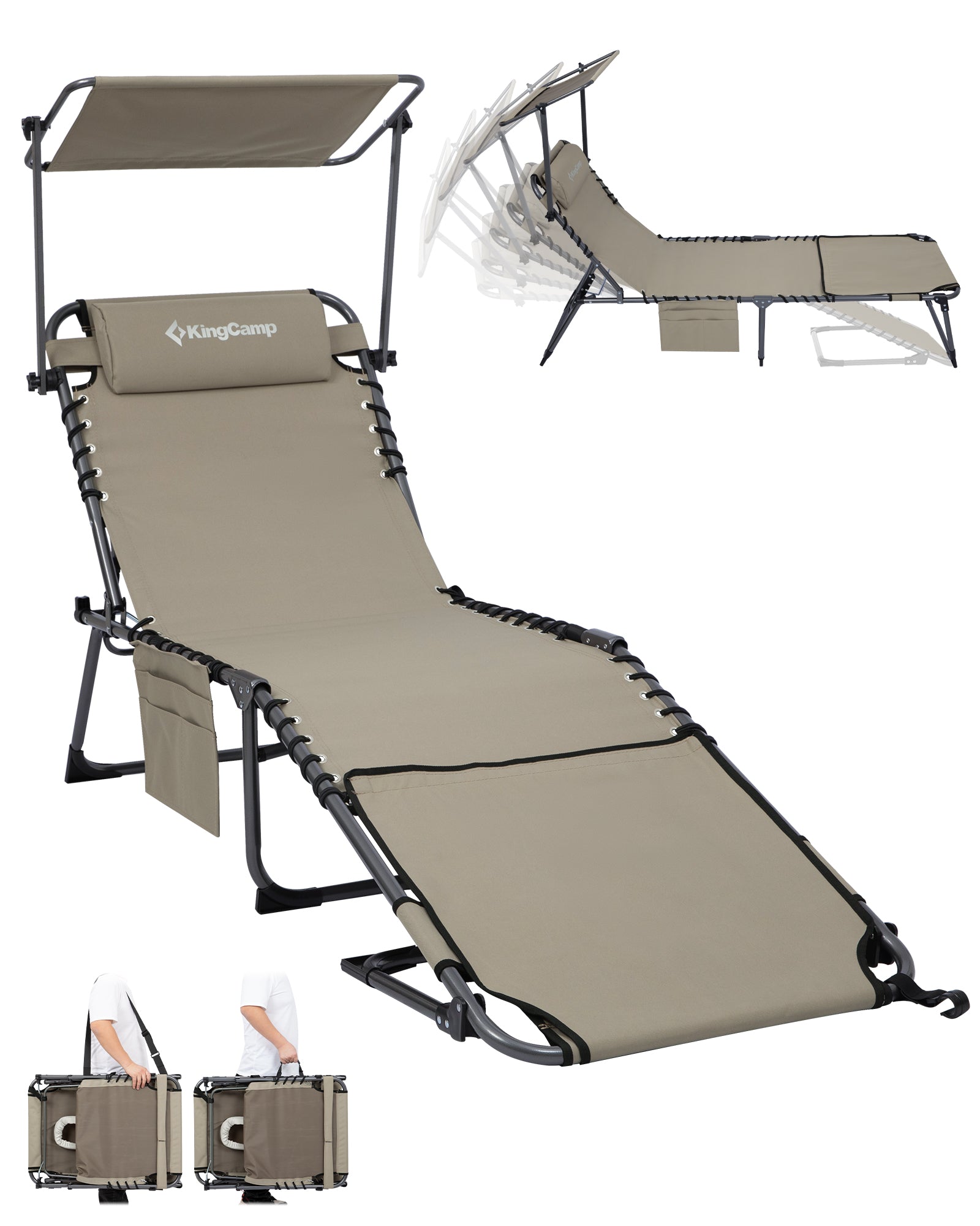 kingcamp-magnolia-b30-backpack-chaise-lounge-with-adjustable-canopy-and-face-hol image 2