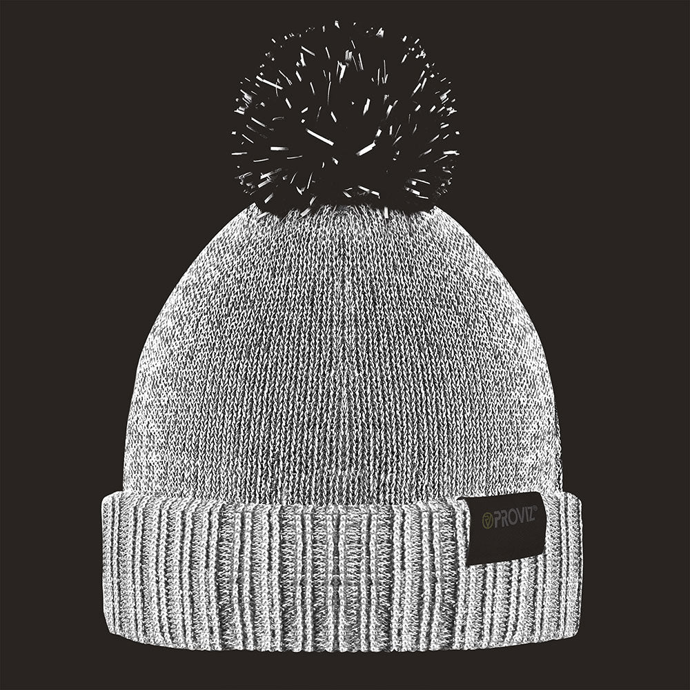 proviz-reflective-fleece-lined-bobble-beanie image 8