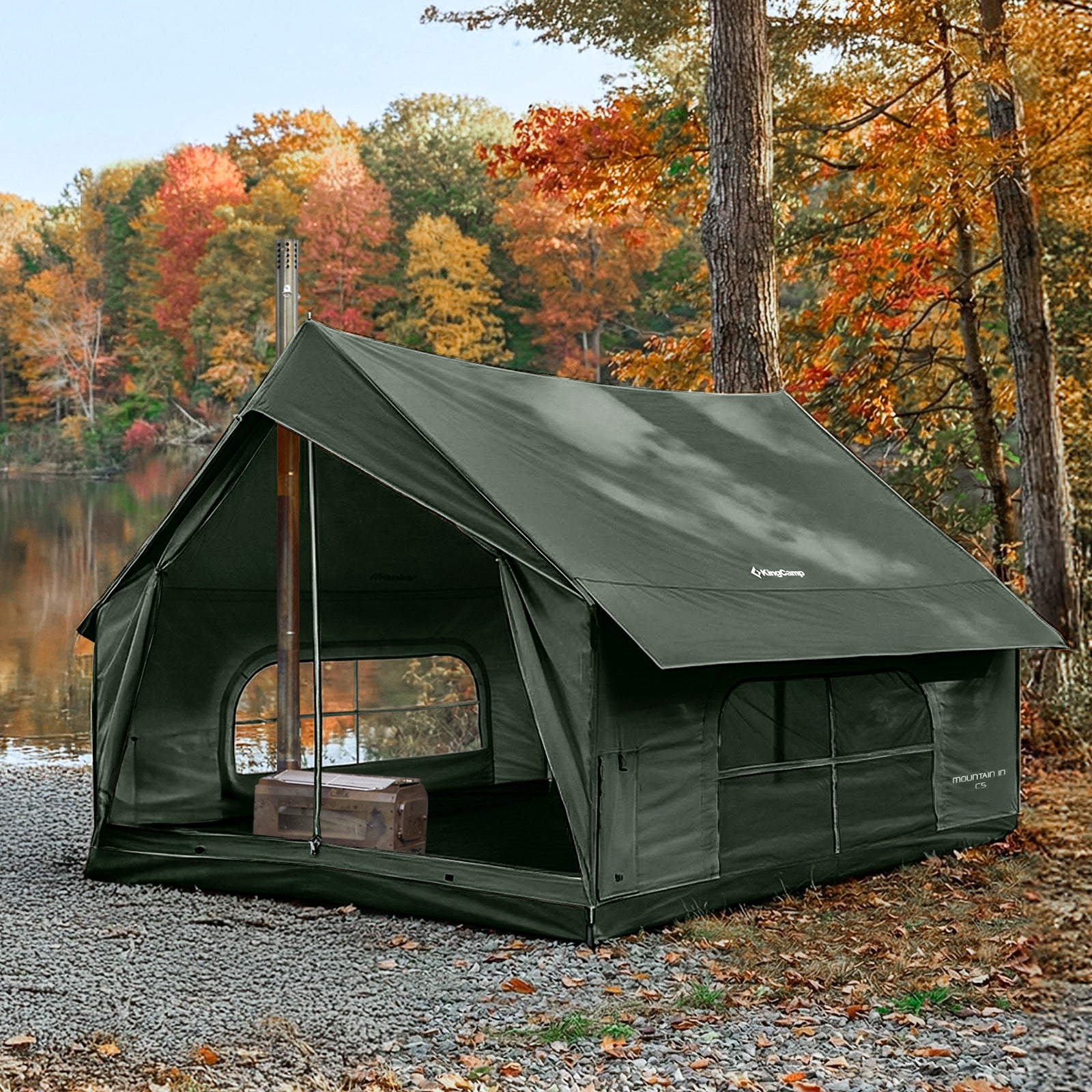 kingcamp-mountain-in-c5-cabin-tent-with-stove-jack-ac-port-5-person-hot-tent image 2