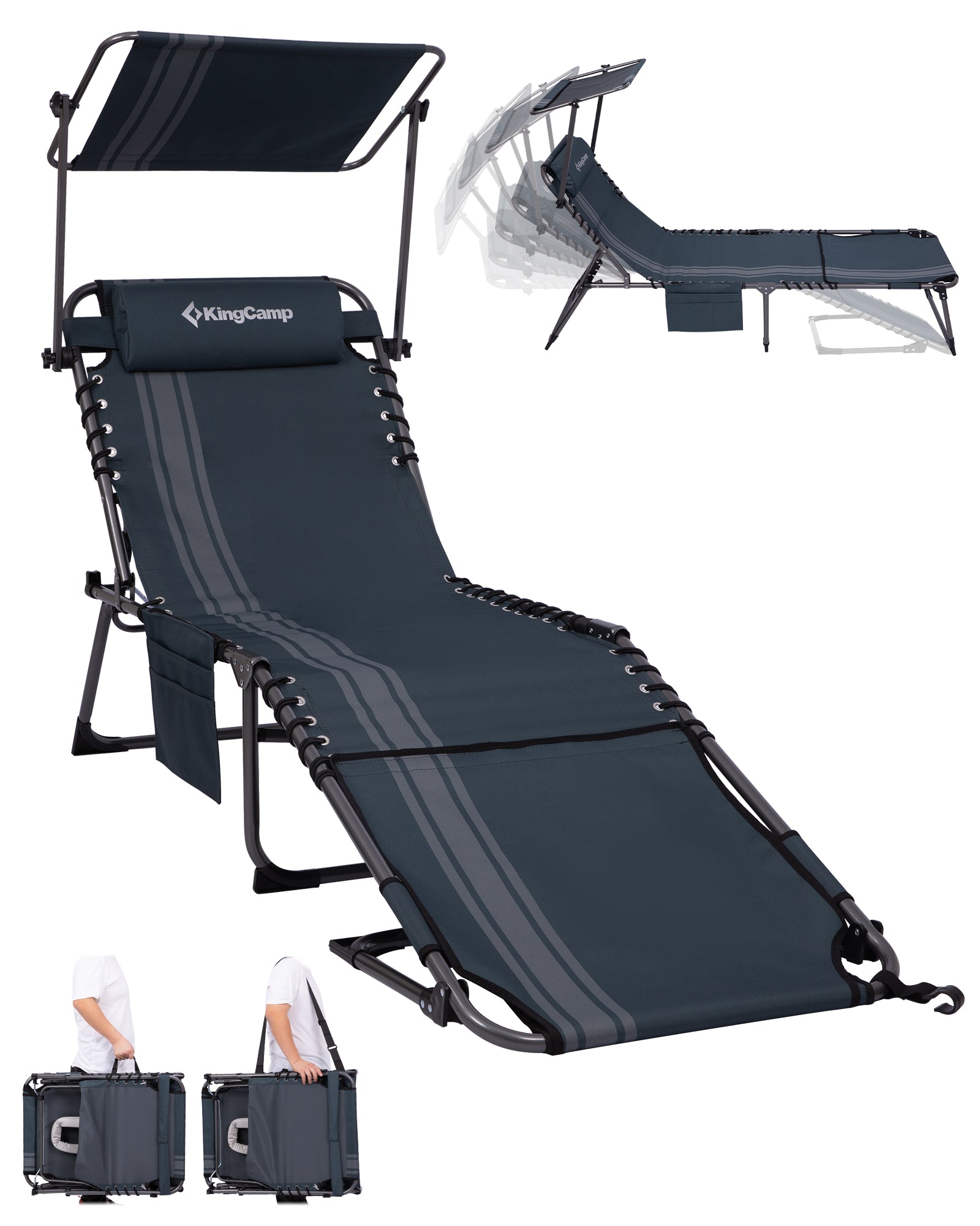 kingcamp-magnolia-b30-backpack-chaise-lounge-with-adjustable-canopy-and-face-hol image 4