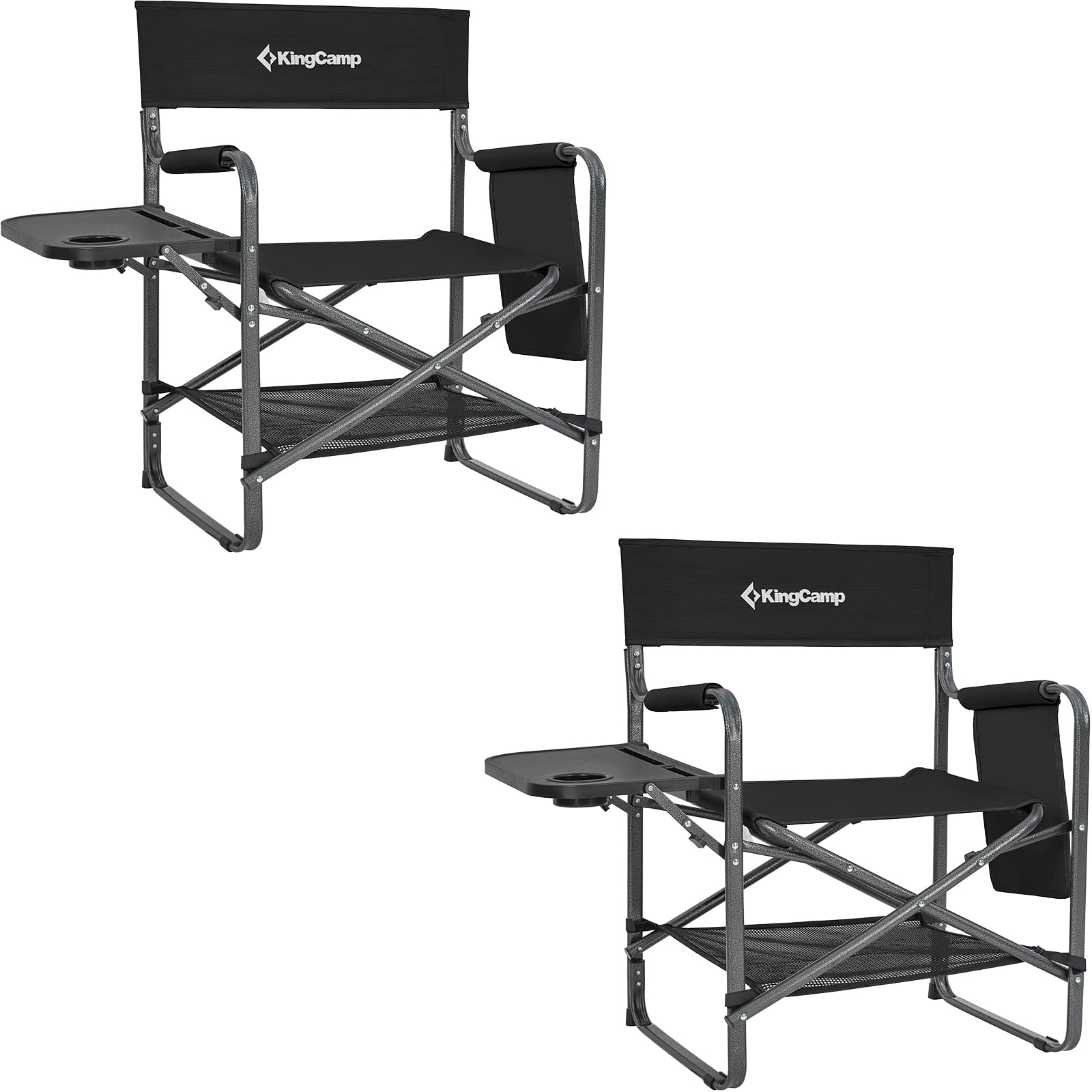 kingcamp-ash-b30-director-s-chair-with-side-table-and-device-slot image 2