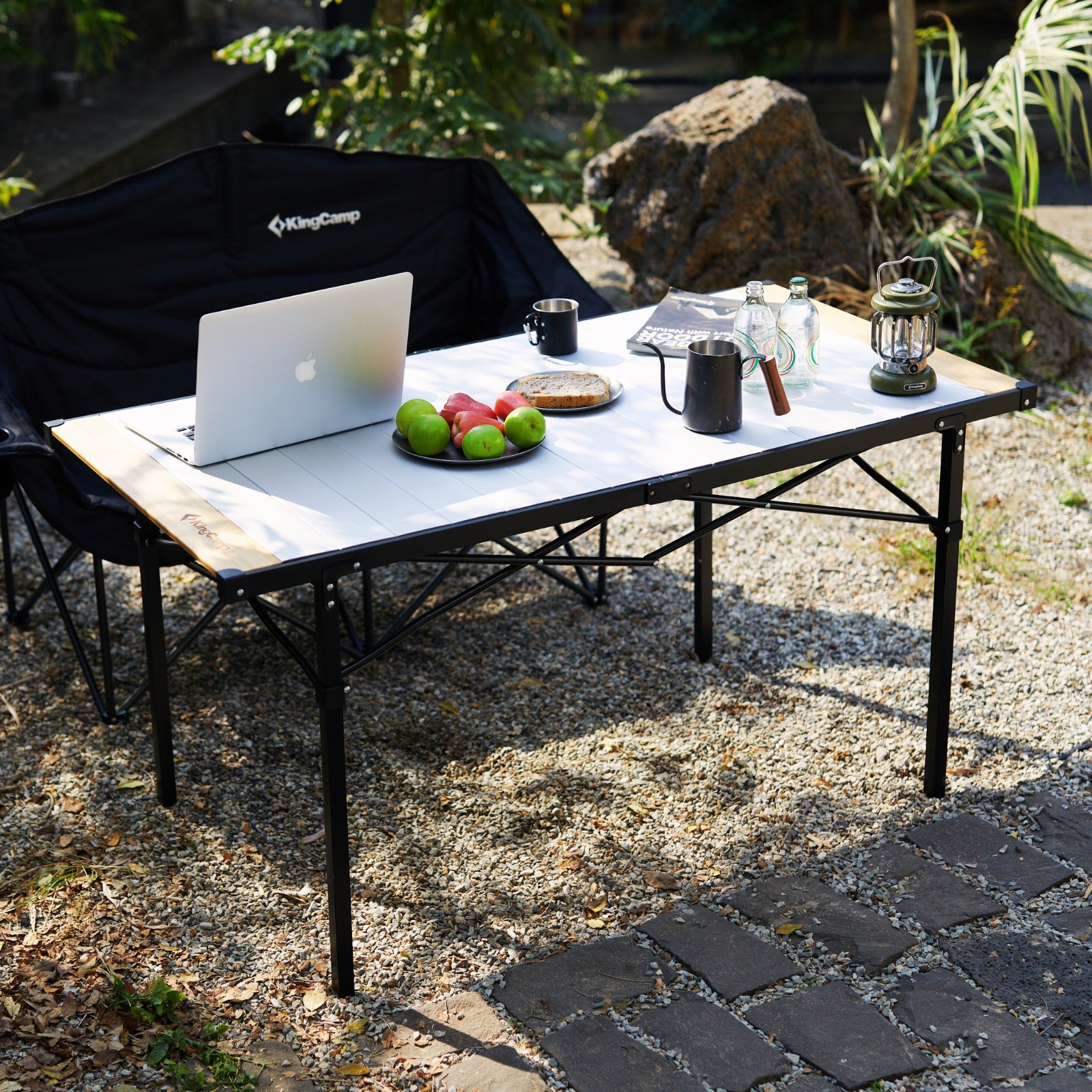 kingcamp-granite-pro-xl-folding-aluminum-table-53x27 image 4
