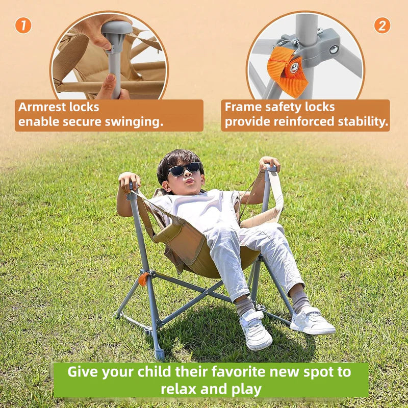 kingcamp-portable-kids-hammock-chair-with-stand image 6