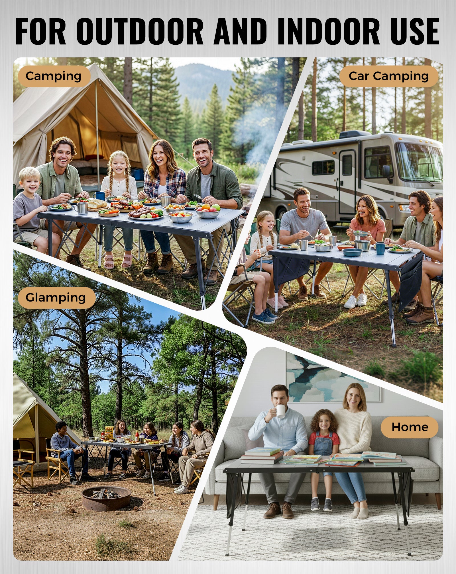 kingcamp-granite-adjustable-aluminum-camping-table-55x27-inches image 3