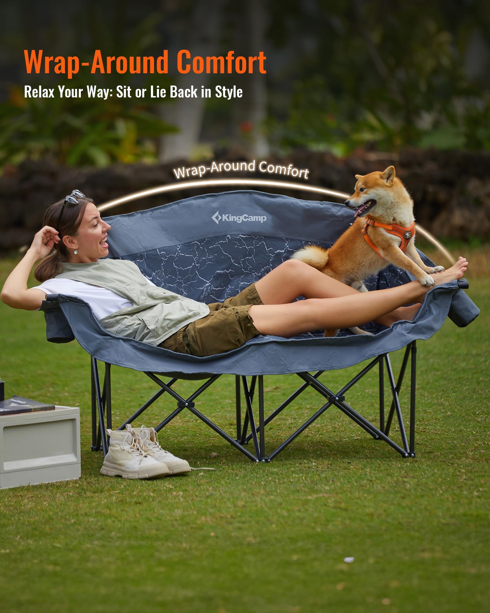 kingcamp-volcapetra-oversized-padded-double-camping-sofa image 3