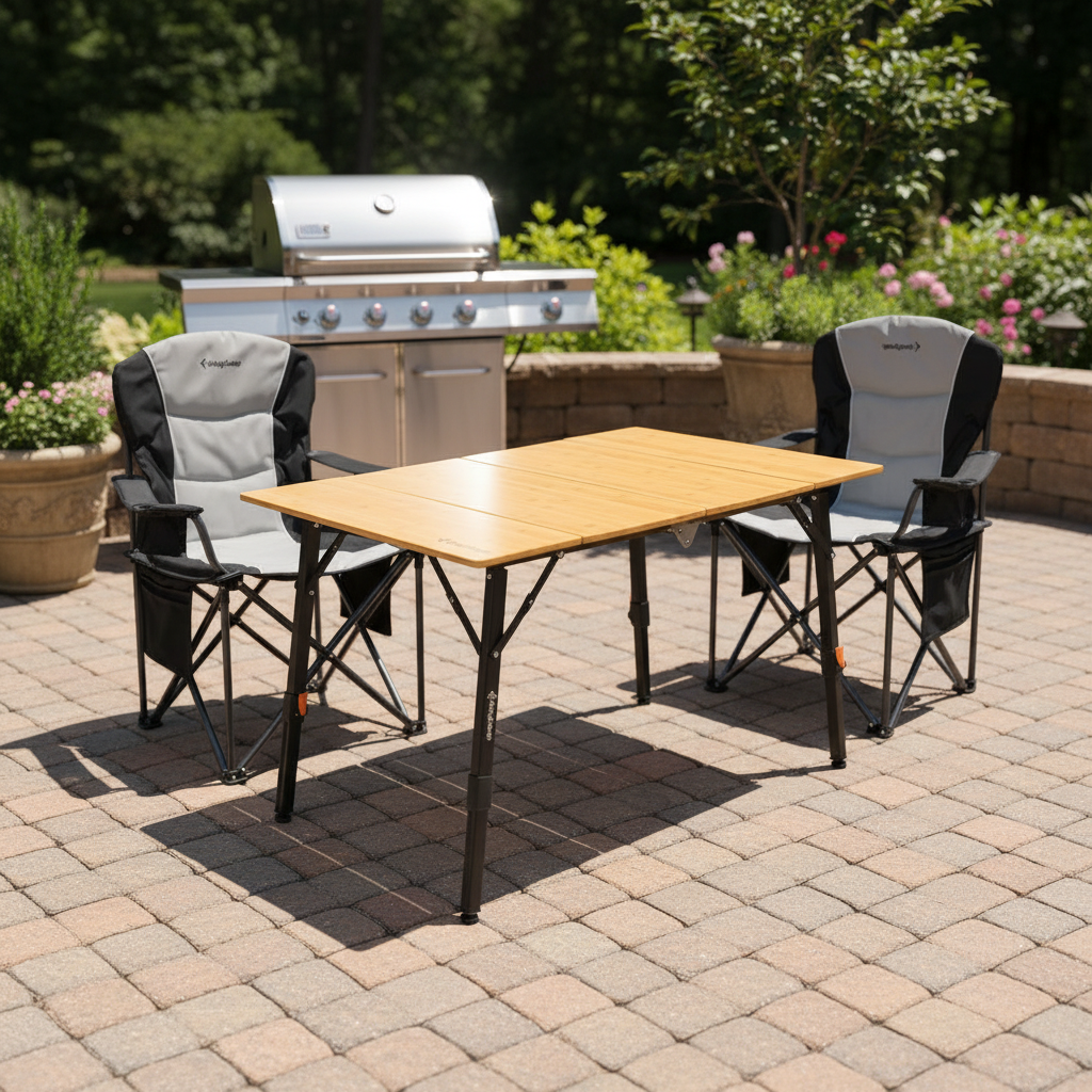 kingcamp-bamboo-folding-table-and-juniper-c10-chair-bundle image 7