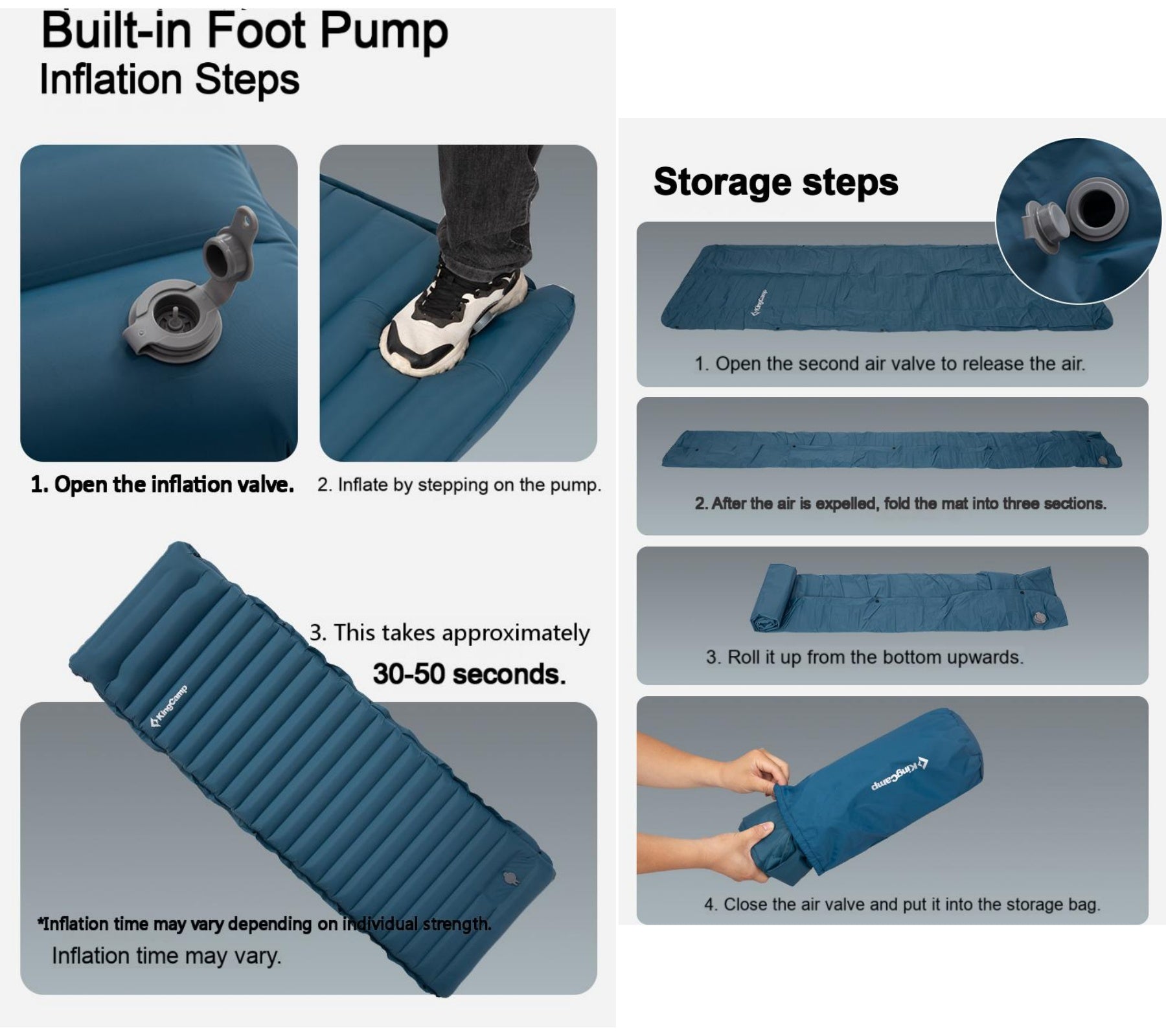 kingcamp-deluxe-10-1-inflatable-mattress-with-built-in-foot-pump image 7