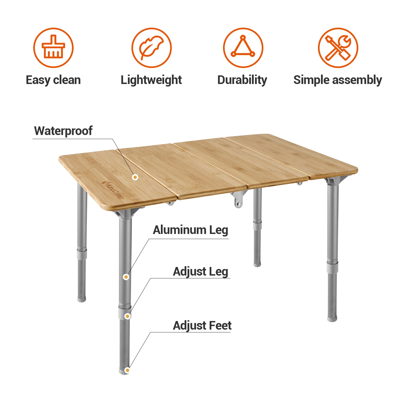 kingcamp-small-adjustable-height-4-fold-portable-bamboo-table image 6