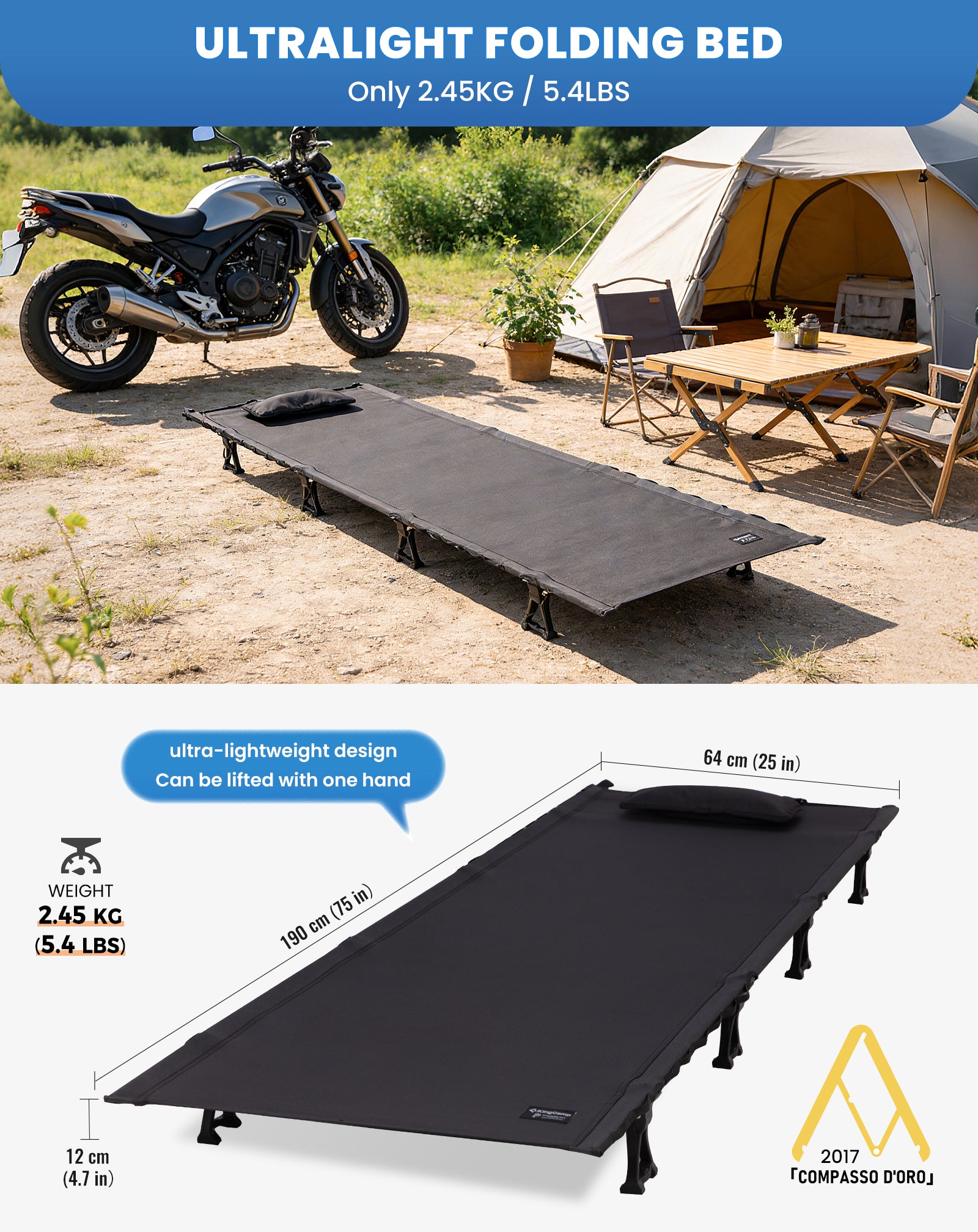 kingcamp-aerlite-p20-ultralight-camping-cot image 3