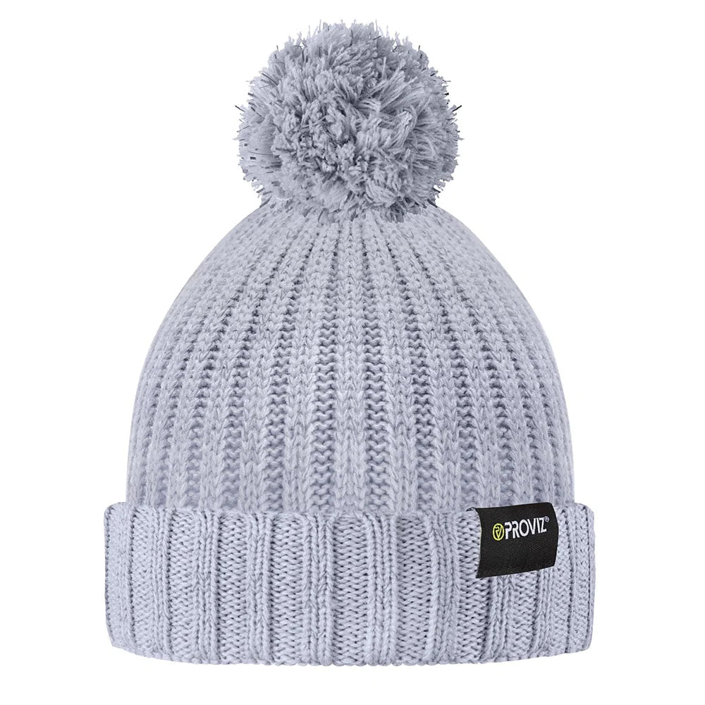 proviz-reflective-fleece-lined-bobble-beanie image 5