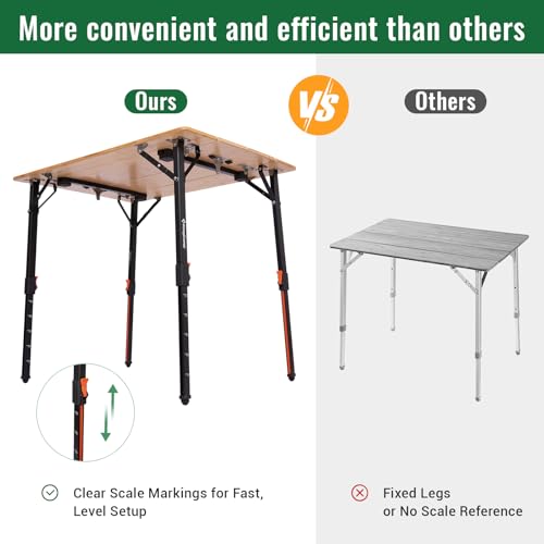 kingcamp-bamaura-8060-bamboo-folding-table-31-x-24 image 4