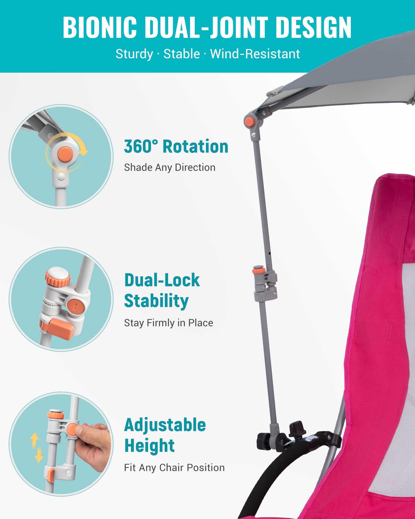 kingcamp-hovershade-portable-360-adjustable-clip-on-umbrella image 8