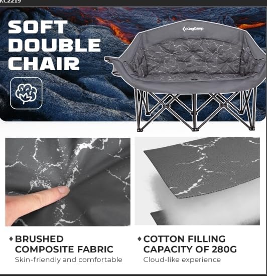 kingcamp-volcapetra-loveseat-double-seat-chair image 6