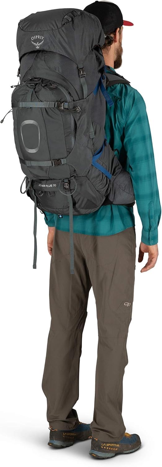 osprey-aether-plus-70l-men-s-backpacking-backpack-black-s-m image 2