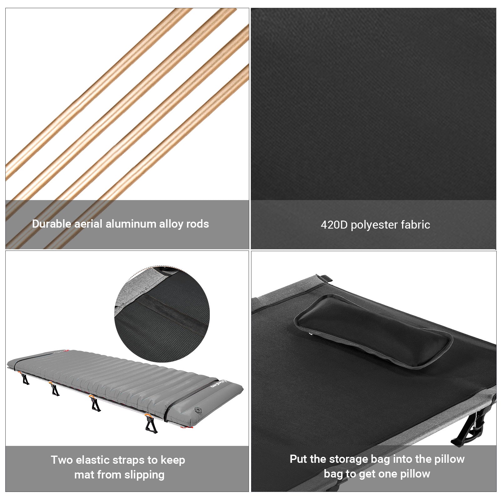 kingcamp-ultralight-folding-camping-cot-adi-compasso-d-oro-award-2017-4-9-lbs image 7