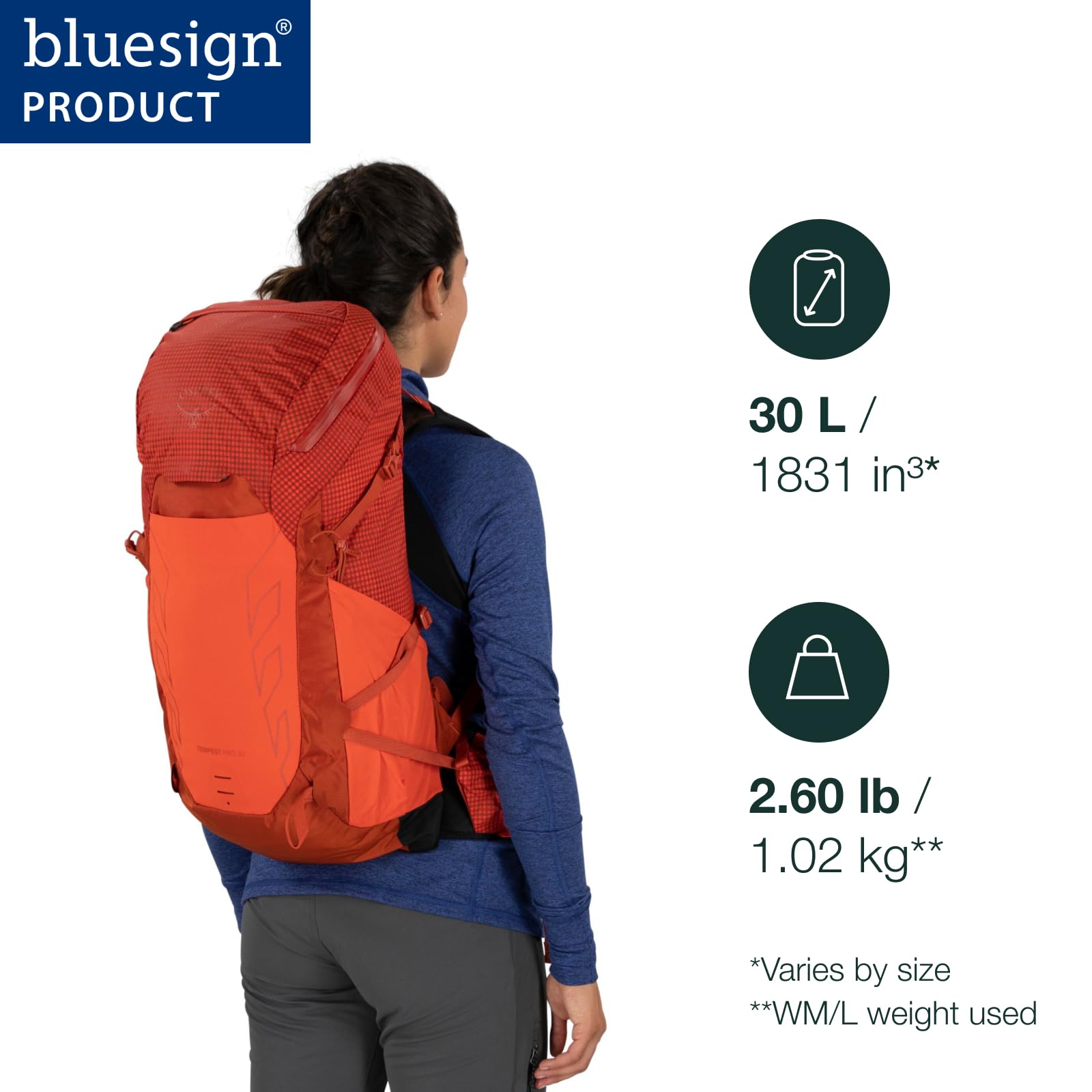 osprey-tempest-pro-30l-women-s-hiking-backpack-with-hipbelt-silver-lining image 2