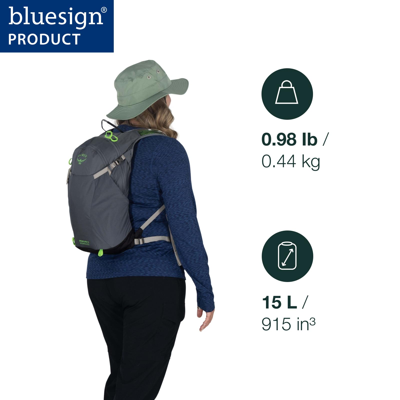 osprey-sportlite-15l-hydration-hiking-backpack-with-2-5l-hydraulics-reservoir-tu image 2