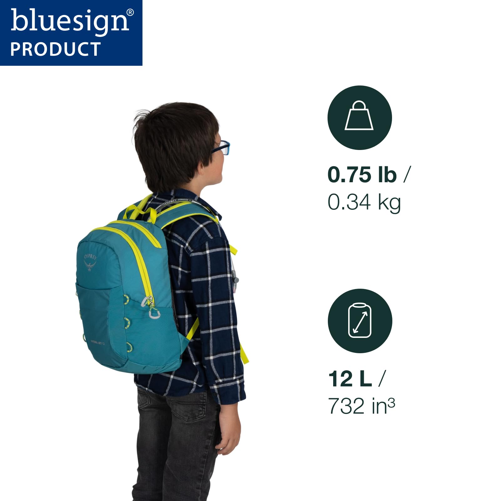 osprey-hydrajet-12l-kids-hiking-backpack-with-hydraulics-reservoir image 2