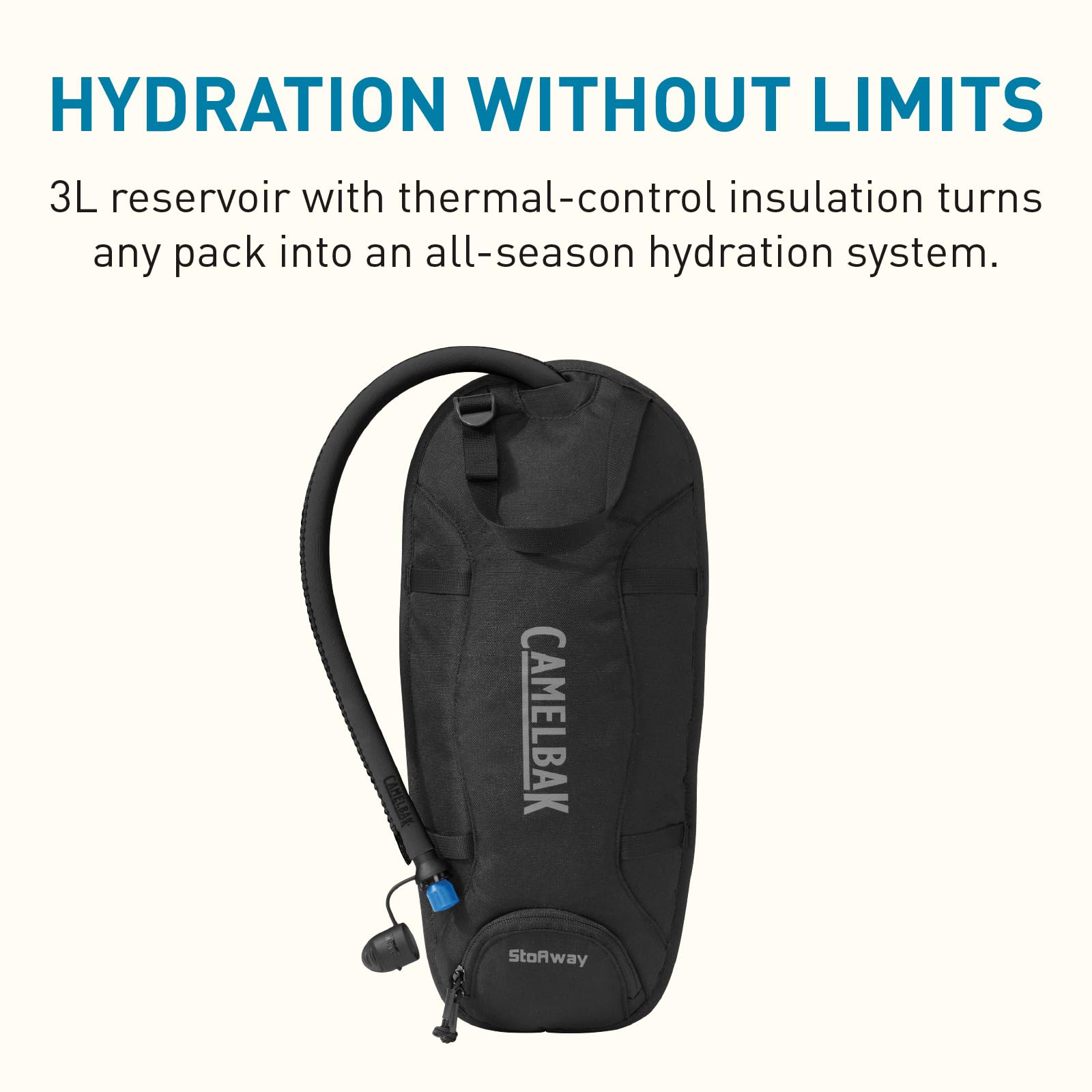 camelbak-stoaway-hydration-reservoir-100-oz-with-insulated-tube-and-thermal-cont image 3