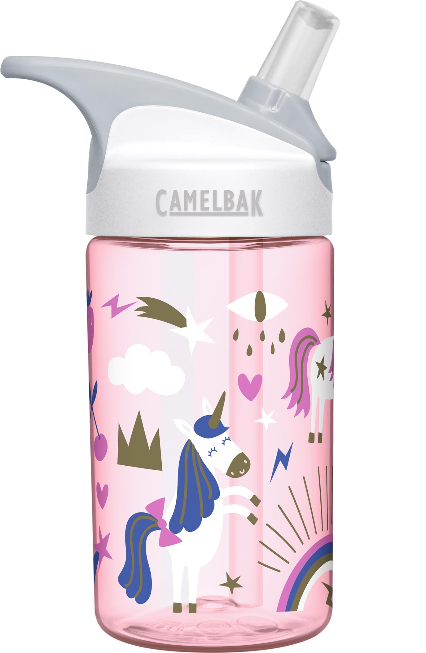 camelbak-eddy-kids-water-bottle-with-big-bite-valve-12oz-unicorn-party image 3