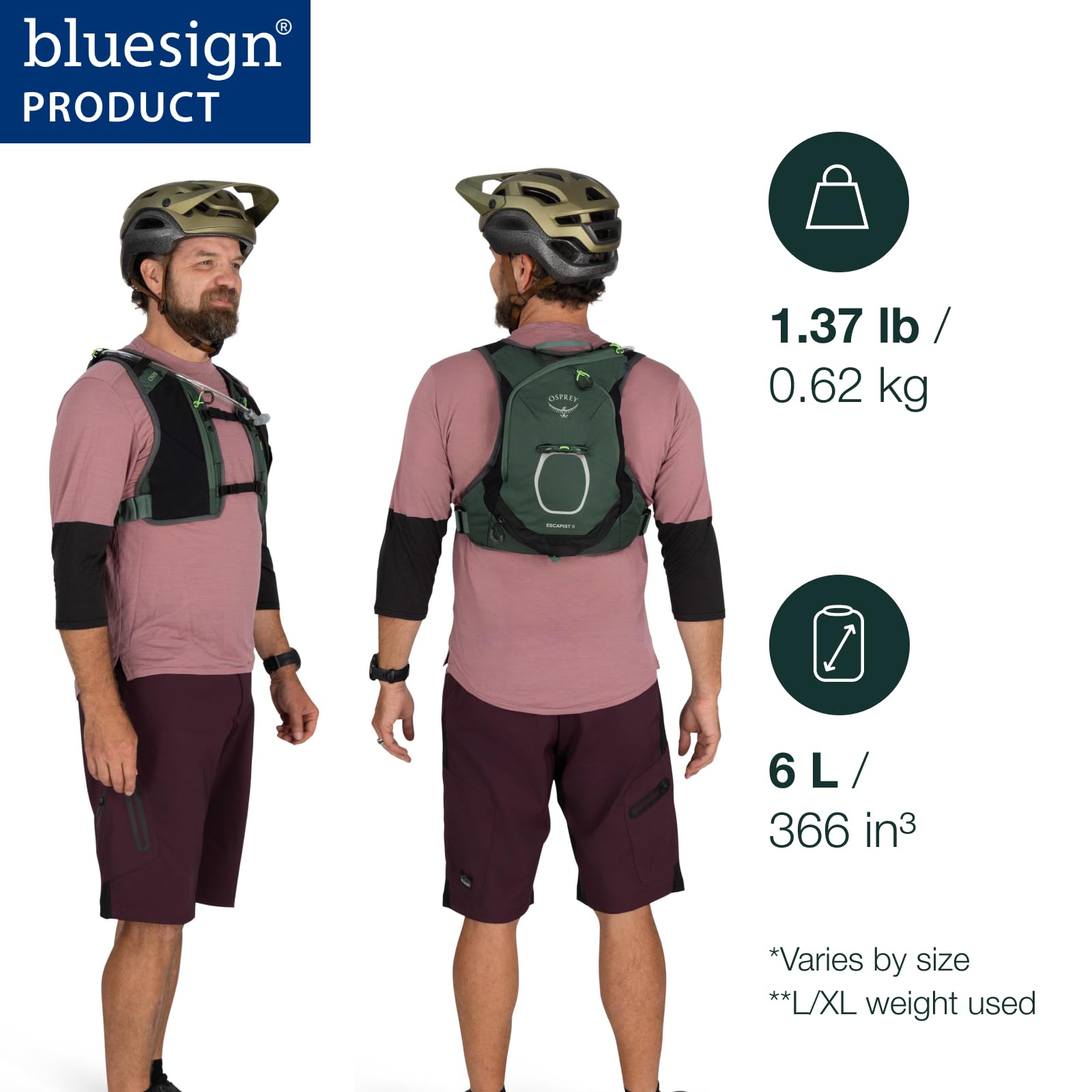 osprey-escapist-velocity-6l-bike-vest-hydration-backpack-with-1-5l-hydraulics-re image 2